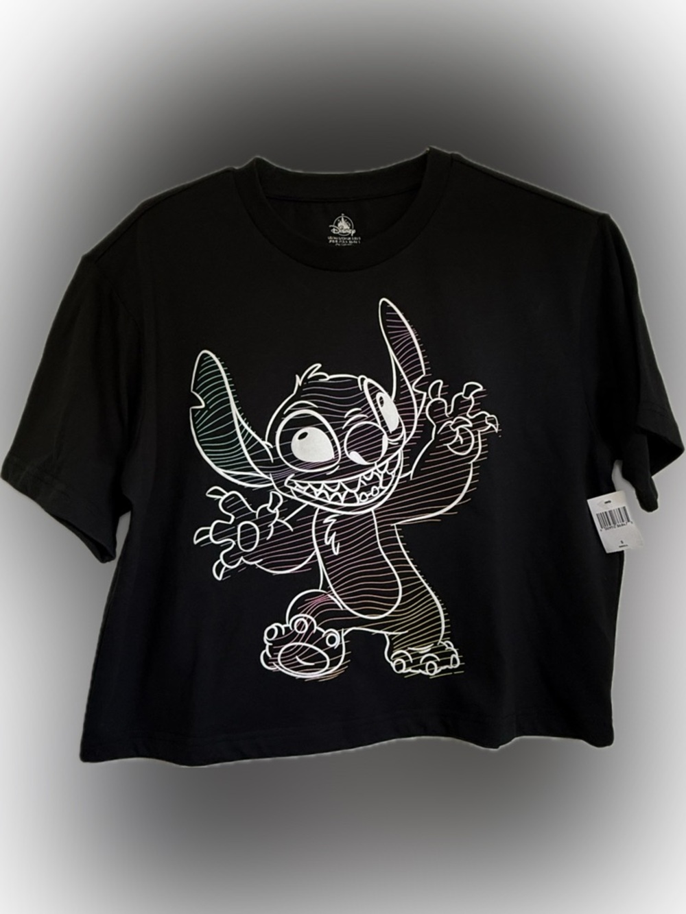 NEW Disney Parks Stitch Crop Top Adult T-Shirt Size Small
